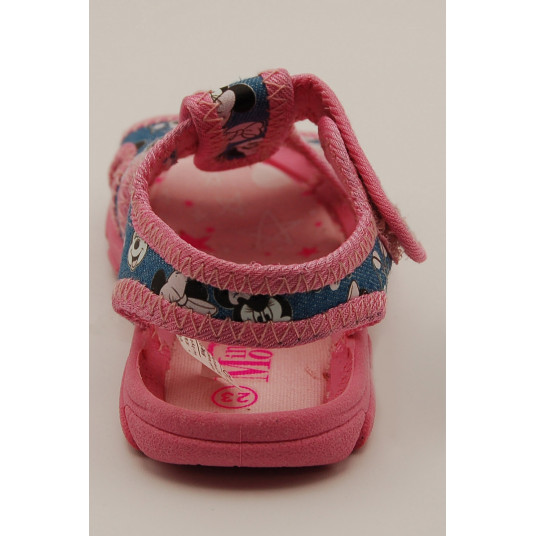 Walt Disney Sandale Cu Minnie Mouse Si Velcro Albastru Inchis Roz 24 EU