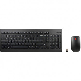 Kit Tastatura Si Mouse Wireless Lenovo Usb Layout Us Negru