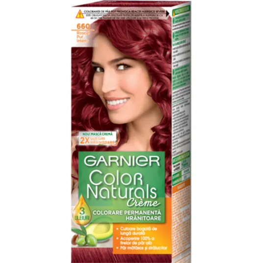 Vopsea De Par Garnier Color Naturals 6 60 Roscat Pur Intens 110ml