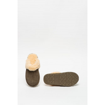 BEARPAW Papuci de casa din piele intoarsa Loketta Maro taupe 36