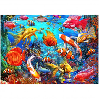 Puzzle Bluebird Marchetti Ciro Tropical Fish 1500 piese