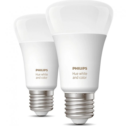 pachet 3 becuri inteligente led rgbw philips hue