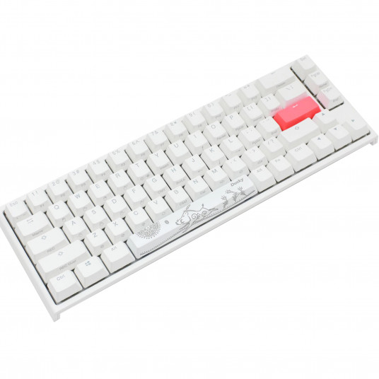 ducky one 2 sf white rgb mechanical keyboard cherry red