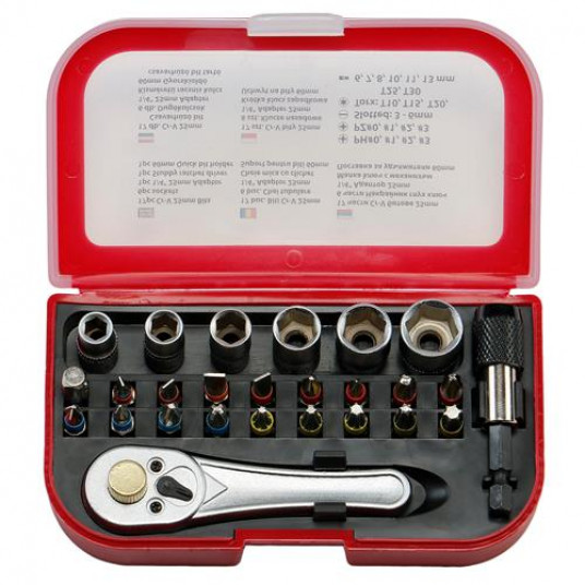 Set Biti Tubulare Si Adaptor Pro Ts26 Steinhaus 26 Piese