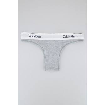 CALVIN KLEIN, Chiloti brazilieni din amestec de modal si bumbac, Gri  melange, S