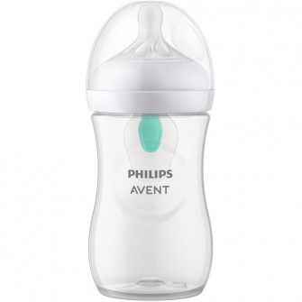 Biberon Natural Philips-Avent SCF070/23, cu tetina debit lent