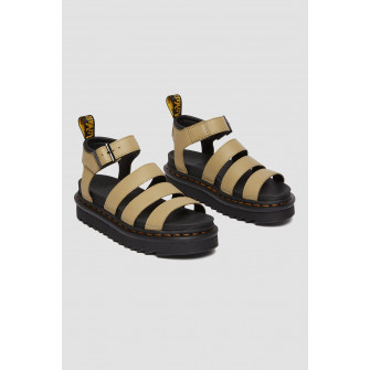 Dr. Martens Sandale din piele cu platforma Blaire Negru Maro