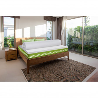 Topper saltea Memory Eucalyptus, Green Future, 140x190 cm 