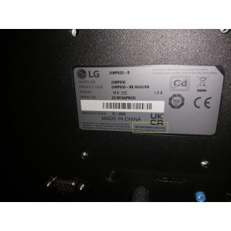 LG Monitor IPS Full HD 24 HDMI DISPLAYPORT 24MP60G-B