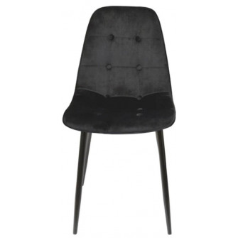 Ziva black velvet chair new arrivals